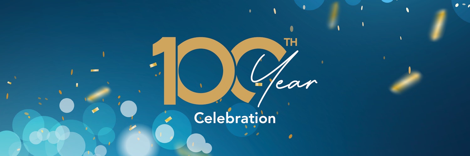 100 Year Landing Page Banner